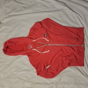 Pink converse size medium zipper sweater jacket